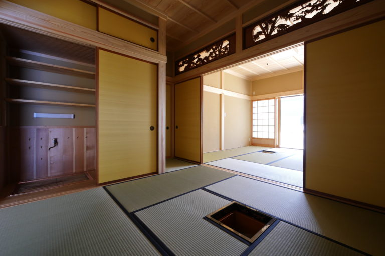 お茶に親しむ茶室や水屋のある家の外観